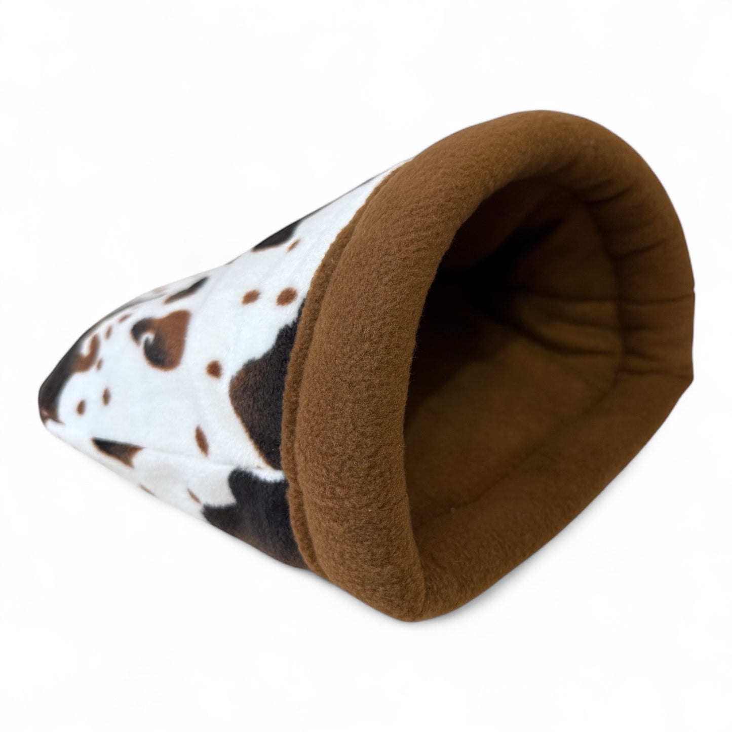 Guolių komplektas jūrų kiaulytėms „Karvytės kampelis“ | Flisiniai guoliai su karvės kailio raštu