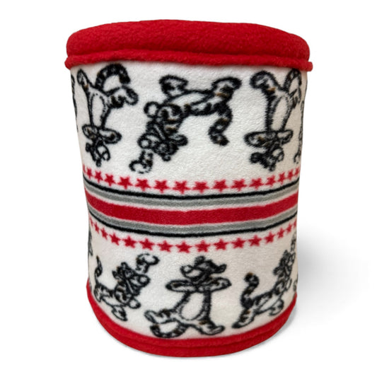 Flisinis tuneliukas jūrų kiaulytei – raudonas su tigrais