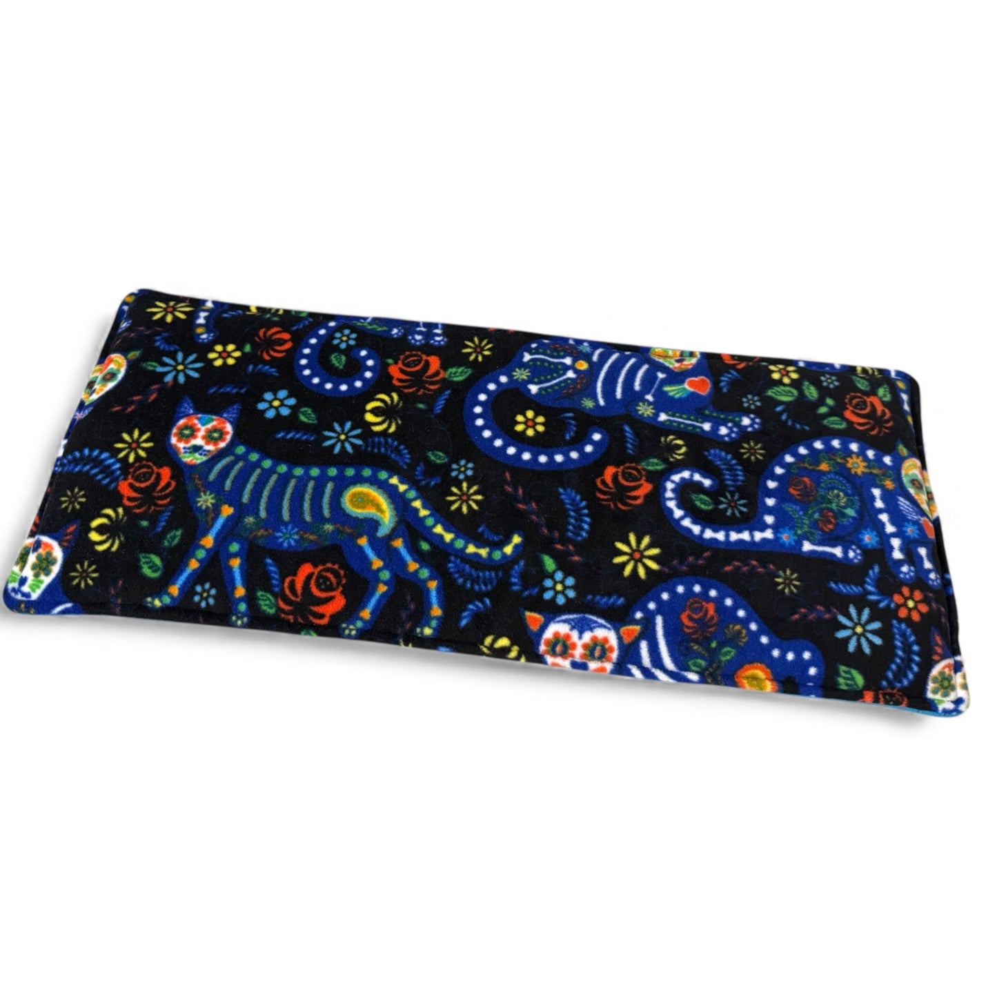 Palangės pagalvėlė katėms – flisinis guolis ant palangės | Juoda su raštu