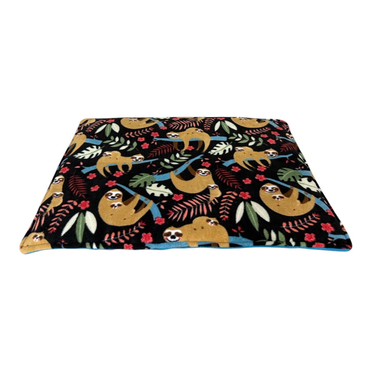 Guolis pagalvėlė katėms – flisinis | Mėlynas su tinginiais