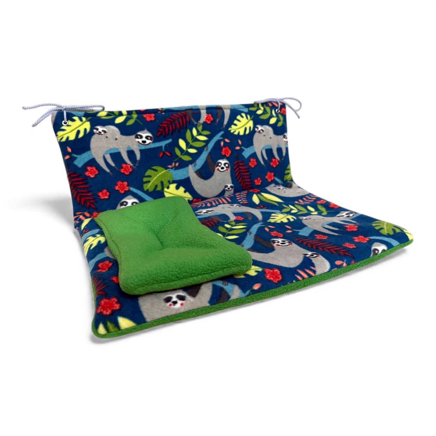 Guolis Dienos lova jūrų kiaulytėms – minkšta sofutė su pagalvėle, su tinginiais