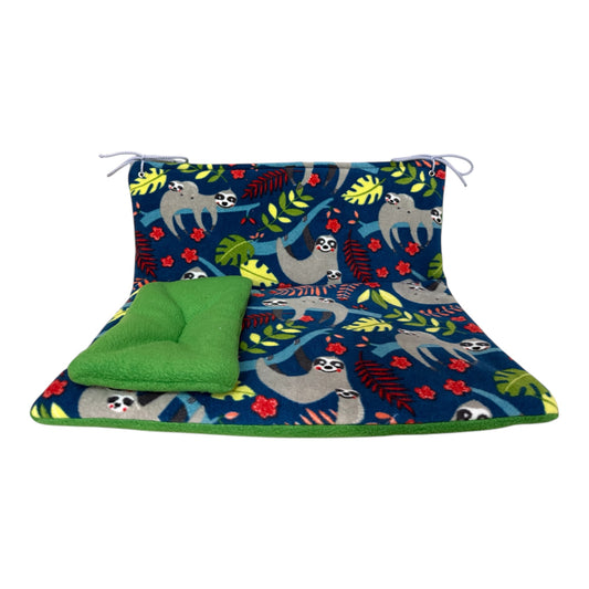 Guolis Dienos lova jūrų kiaulytėms – minkšta sofutė su pagalvėle, su tinginiais