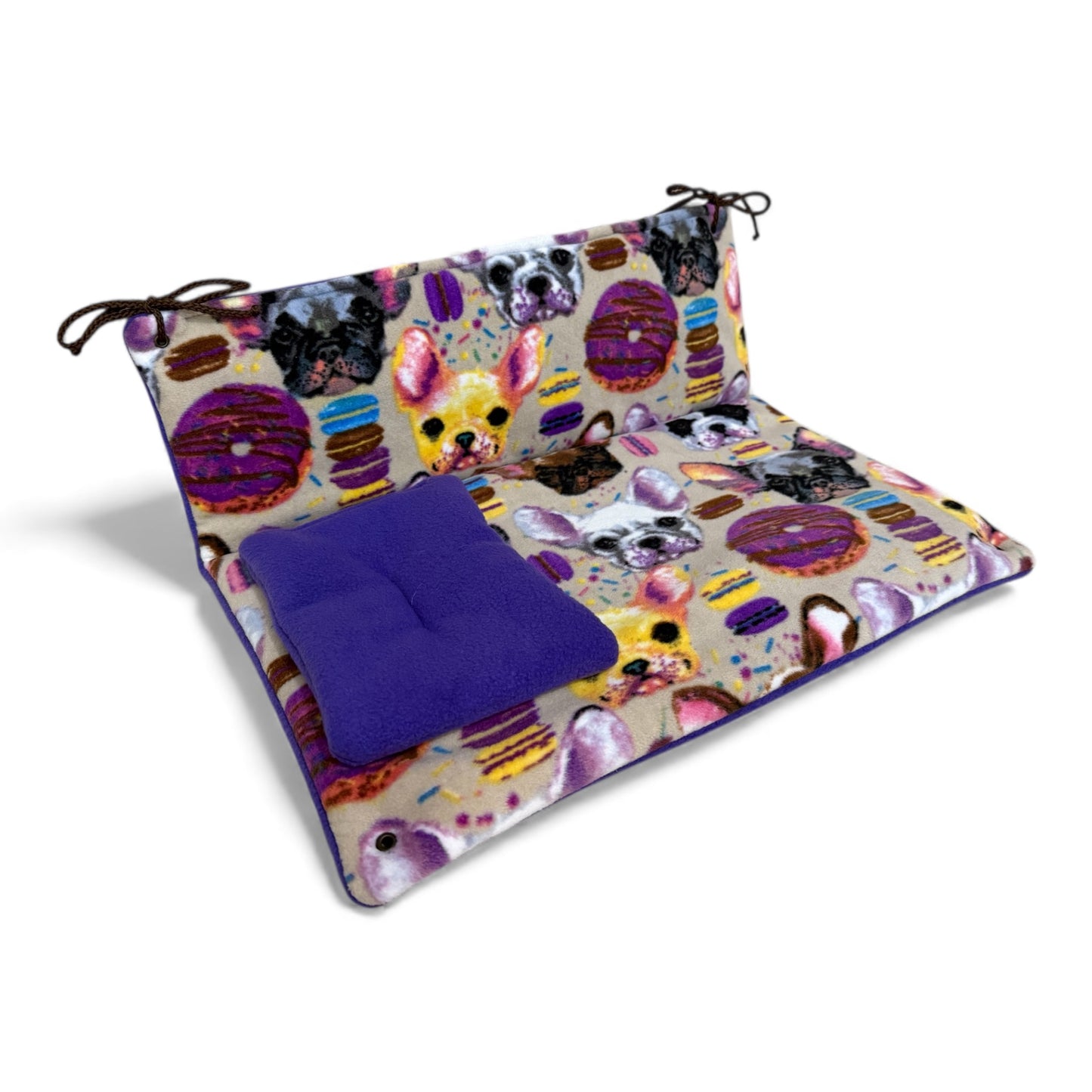 Guolis Dienos lova jūrų kiaulytėms – minkšta sofutė su pagalvėle, su šuniukais