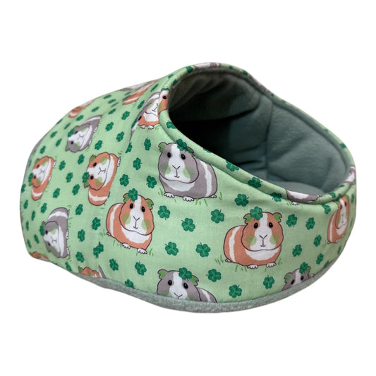 Karieta – flisinis guolis jūrų kiaulytei su kiaulytėm, žalias