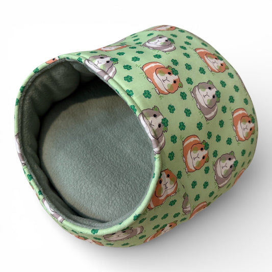 Karieta – flisinis guolis jūrų kiaulytei su kiaulytėm, žalias