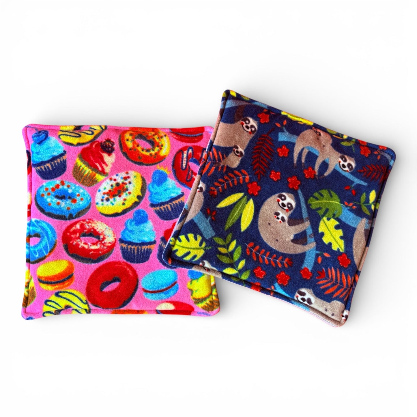 Pašikniukai jūrų kiaulytei (2 vnt) | Flisiniai paklotukai narvui, spurgos ir tinginiai