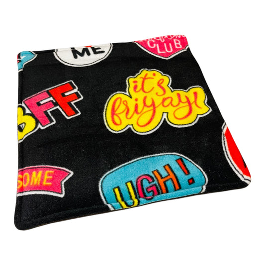 Pašikniukas jūrų kiaulytei (1 vnt) | Flisinis paklotukas narvui, juodas