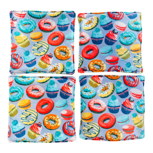 Pašikniukai jūrų kiaulytei (4 vnt) | Flisiniai paklotukai narvui, su spurgom