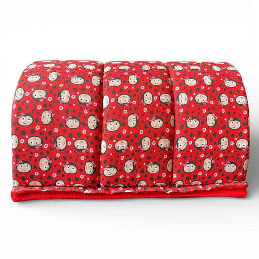 Šiltnamis – tunelio formos flisinis guolis jūrų kiaulytei, raudonas su boružėlėm