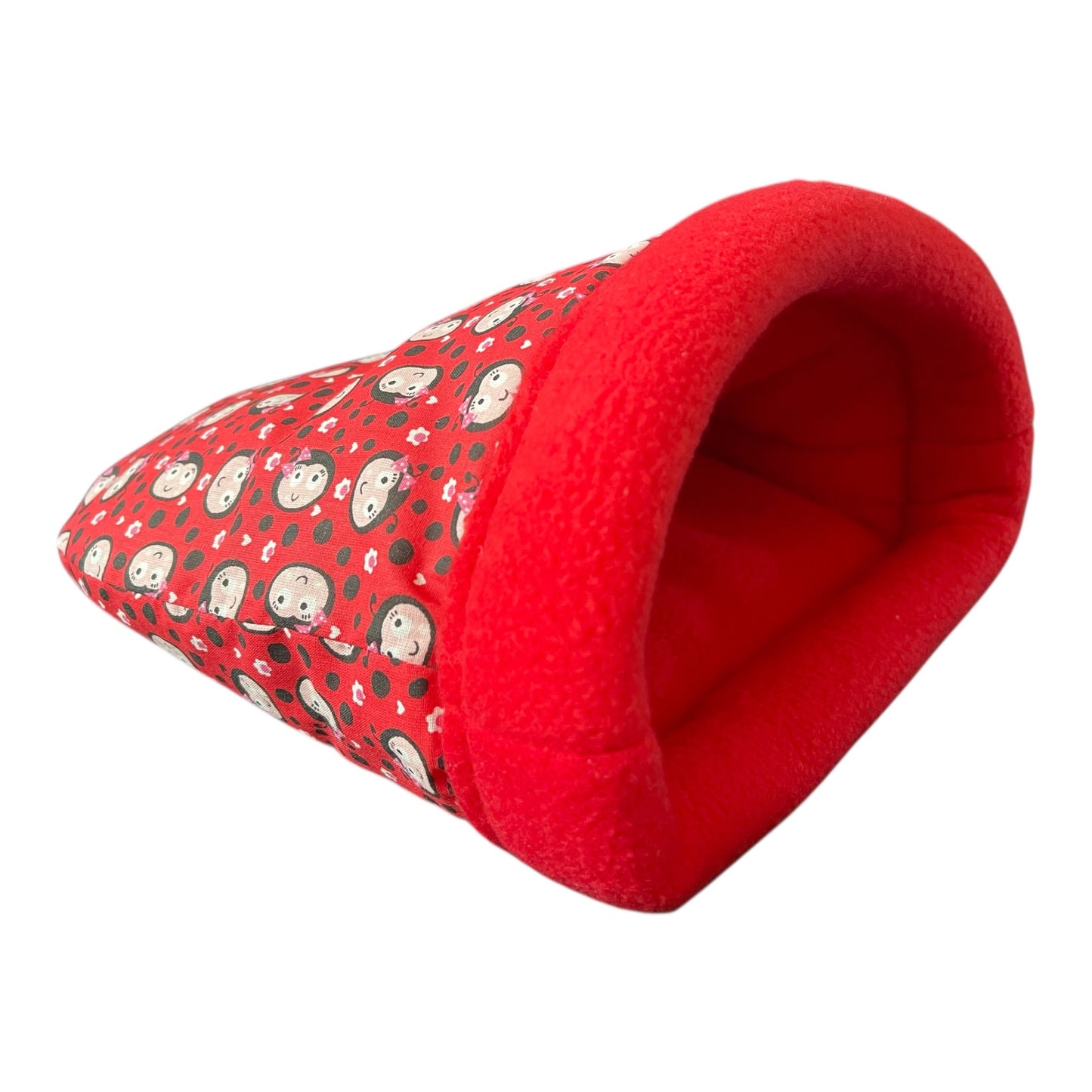 Flisinis guolis Kumštinukė jūrų kiaulytei | Raudonas su boružėlėm