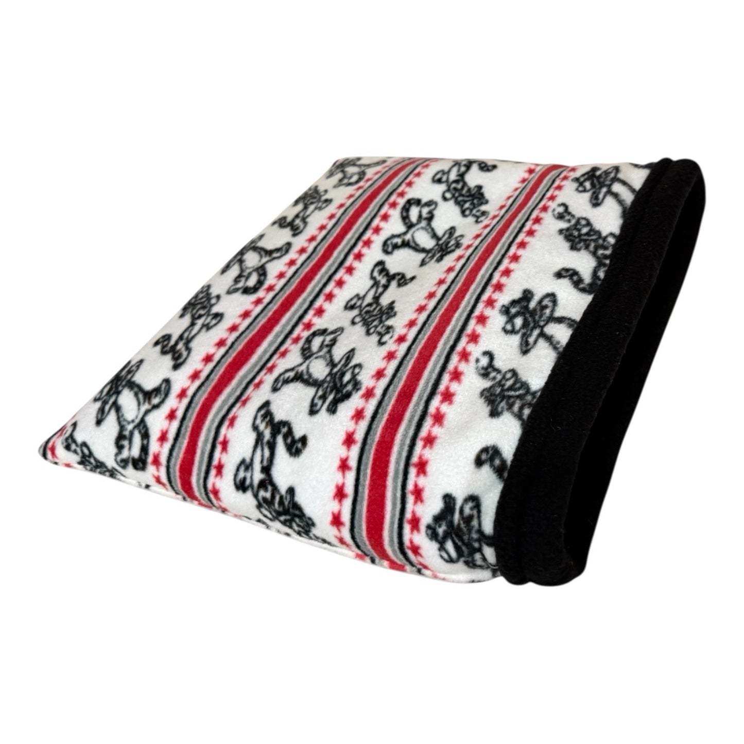 Flisinis guolis–miegmaišis jūrų kiaulytei – juodas su tigrais