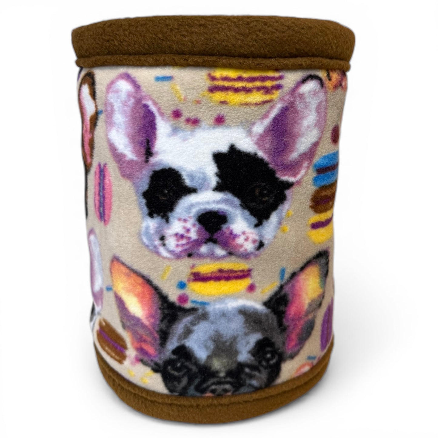 Flisinis tuneliukas jūrų kiaulytei – rudas su šuniukais