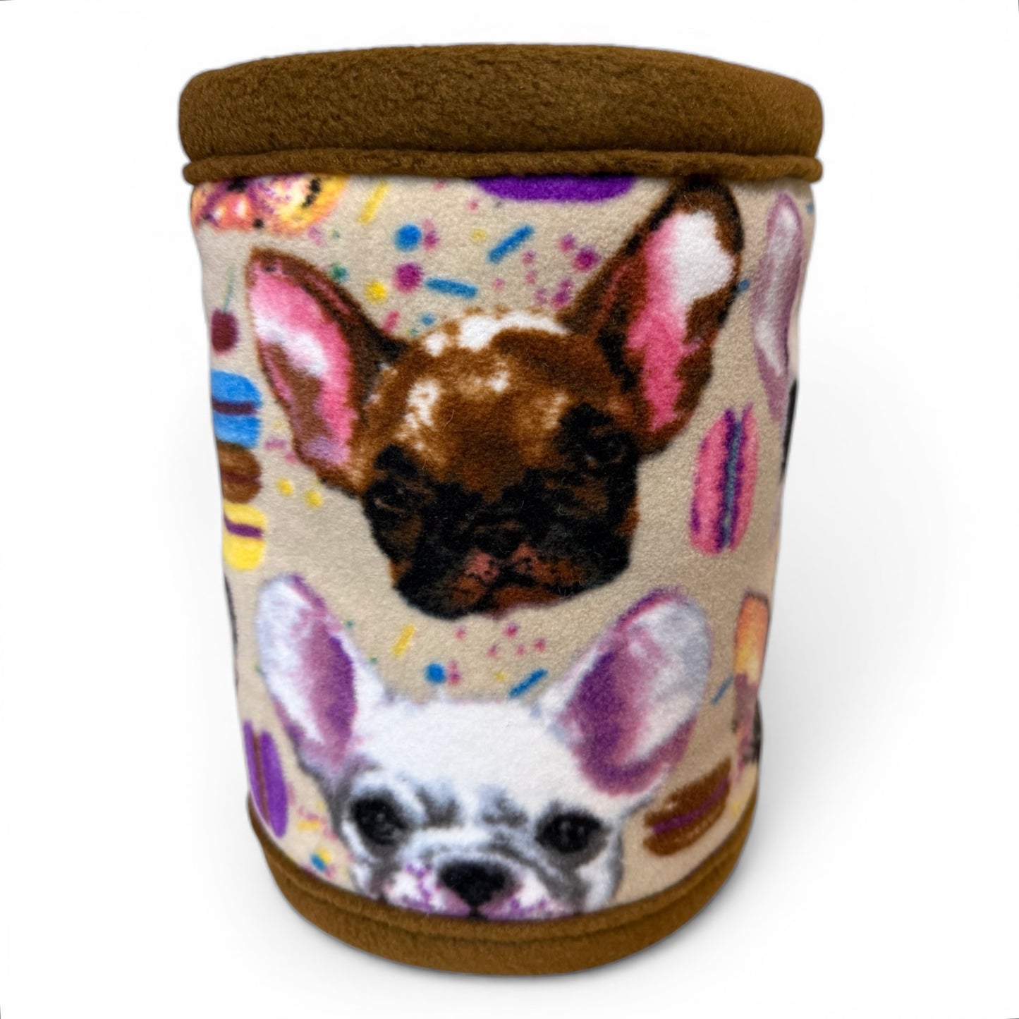 Flisinis tuneliukas jūrų kiaulytei – rudas su šuniukais