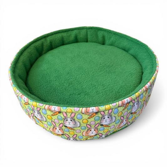 Flisinis guolis jūrų kiaulytei Lėkštė – minkštas, žalias, velykinis su kiaulytėm