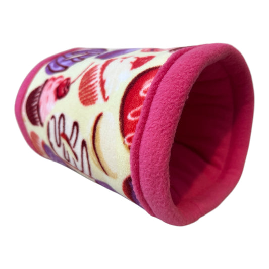 Flisinis tuneliukas jūrų kiaulytei – rožinis su desertais